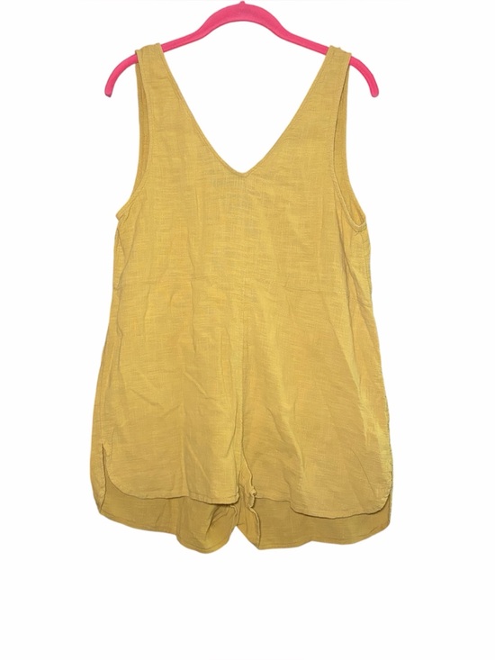 Rip Curl Pants - Rip Curl Yellow Cotton Romper Small Beachy Boho Coastal Summer